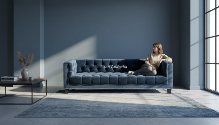 Elegant Design Couch Këssen Chesterfield Canapé Sofae Sofaen Drësëtzegen Samt