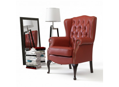 Ohrensessel Still Club Fernsee Stull Polstersofa 1 Sëtz Relax Chesterfield