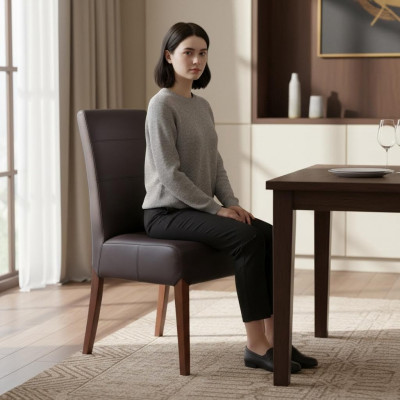 Lieder Massivholz Stull Iesszëmmerstull Designer Still Iesszëmmerstillen