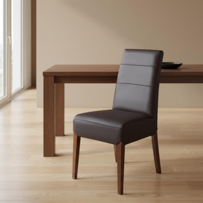 Set vu 4x Lieder Massivholz Stull Iesszëmmerstull Designer Still Iesszëmmerstillen