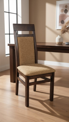 Stoffstull Chesterfield Designer Massivholz Iesszëmmerstull Designer Polster