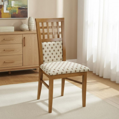 Set aus 4x Designer Stull Lieder Lehnstull Polster Still Iesszëmmer Gastro Holz