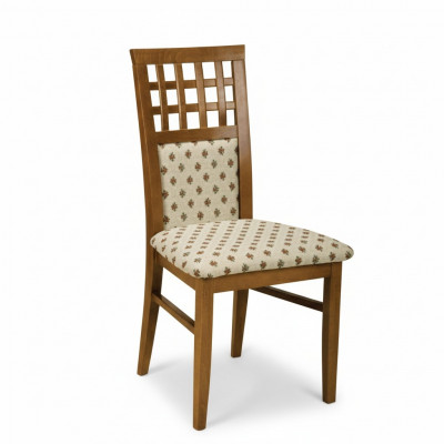 Set aus 4x Designer Stull Lieder Lehnstull Polster Still Iesszëmmer Gastro Holz