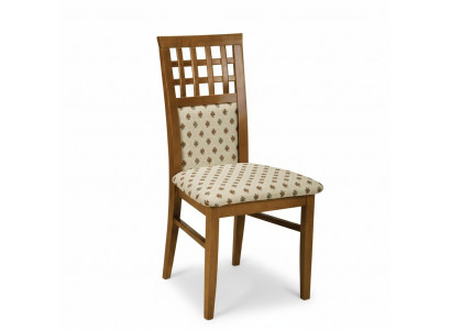 Set aus 4x Designer Stull Lieder Lehnstull Polster Still Iesszëmmer Gastro Holz