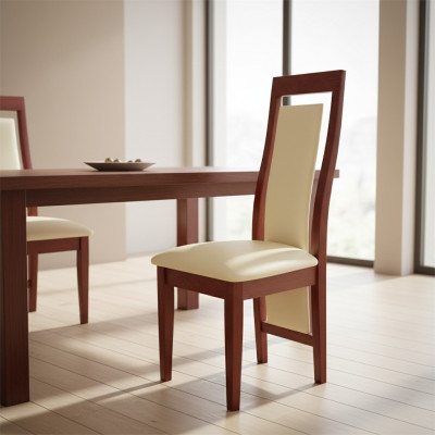 Lehn Stull Massiv Holz Fotell Holz Lieder Polster Still Gastro Design