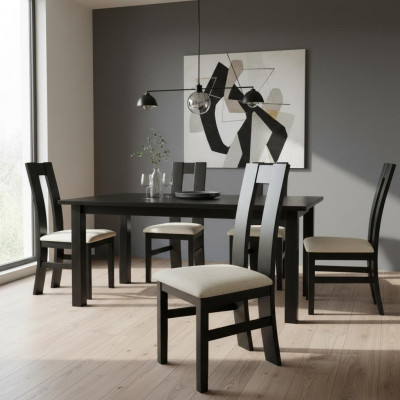 Design Still Set 2x Sesselen Holz Textil Polster Stillen Gastro Stoff Iesssall