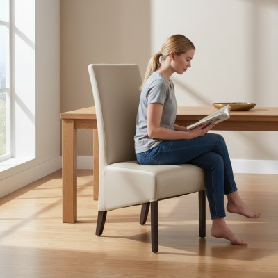 Design Still, Polsterset 2x Still, Holz Still, Gastro Iesszëmmer, Nei