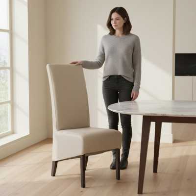 Design Stull 4x Fauteuil Still Set Grupp 100% Lieder Nei Iesszëmmer