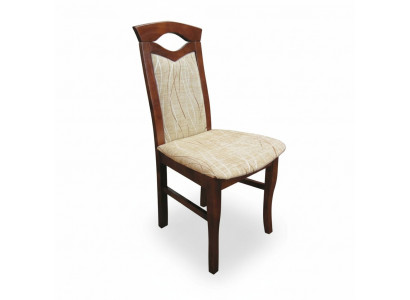Sëtzkëssen Stull Design Holz Textil Polster Gastronomie Iesszëmmer Stoff Still Lenstull