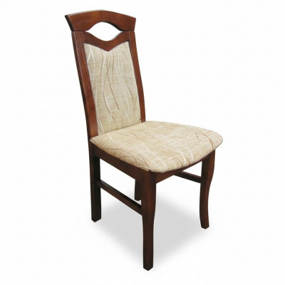 Set vu 4 Still, Stull Design Holz Textil Polster Still Gastro Iesszëmmer Stoff