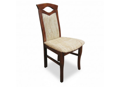 Set vu 4 Still, Stull Design Holz Textil Polster Still Gastro Iesszëmmer Stoff