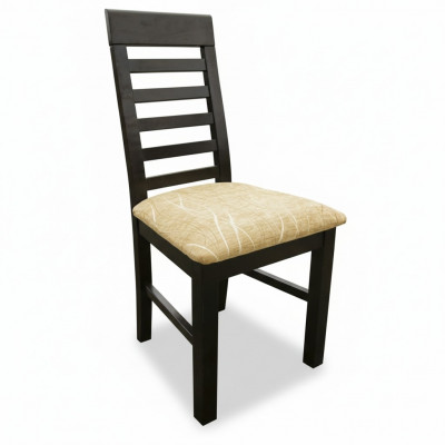 Set vu 2 Still Sëtz Design Holz Stoff Polster Still Iesszëmmer Textil Gastro