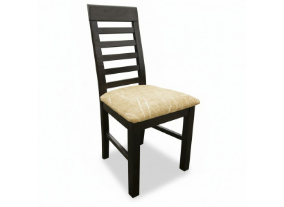 Set vu 2 Still Sëtz Design Holz Stoff Polster Still Iesszëmmer Textil Gastro