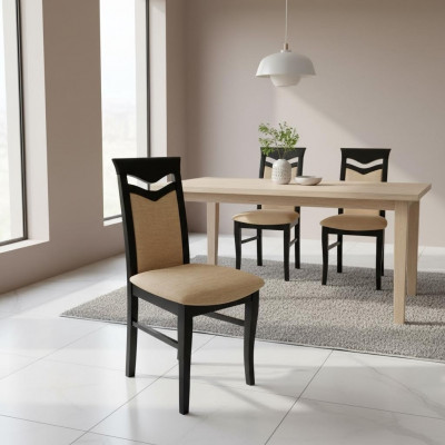 Fotell Still Designer Holz Stoff Polster Still Gastro Iesssall Textil
