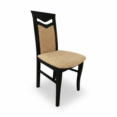 Set vu 2x Stullen Design Holz Stoffer Polster Stull fir Gastronomie Iesszëmmer Textil