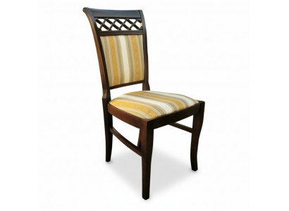 Set 2x Sëtz Stull Design Holz Stoff Still Polster Gastro Iesszëmmer Textil