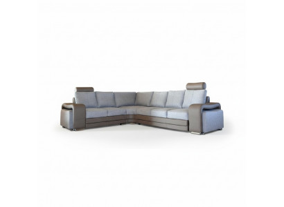 L-Form Stoff Eckcouch Wunnlandschaft Polster Eck Sofa Canapé Sëtz Garnitur