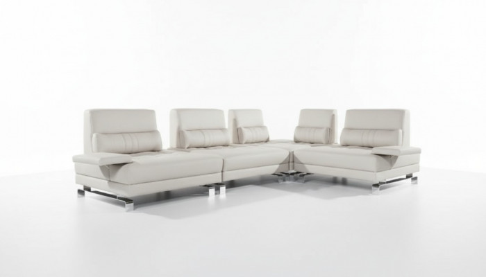 Eckcouch Wunnlandschaft Polster Eck Sofa Sëtz Garnitur Modern 100% Lieder Canapé