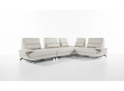 Eckcouch Wunnlandschaft Polster Eck Sofa Sëtz Garnitur Modern 100% Lieder Canapé