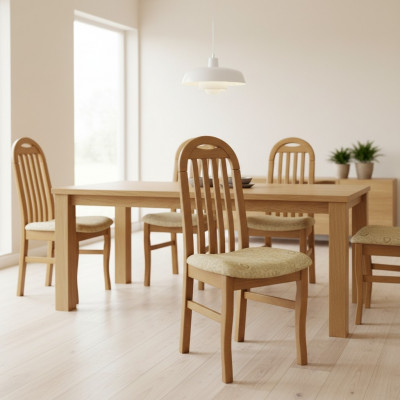 Stillen 10x Set Sessel Massivholz Iesszëmmer Polster Lehnstillen Iesszëmmer Stull
