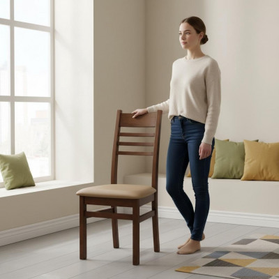 Design 1x Stull Grupp Set Polster Nei Iesszëmmer Stull Garnitur Fautteuil