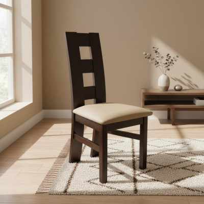 Design Lehnstull Sessel Holz Stoff Polster Iesszëmmer Lieder Gastro Stull