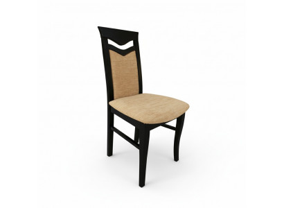 Set vun 10x Sesselen, Designer Holzstoff Polster Stuelen fir d'Gastro-Esszëmmer.