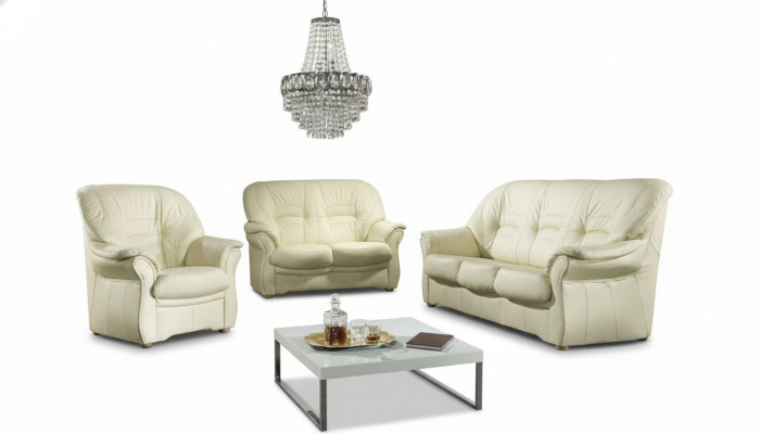 Sofas Couch Polster Garnitur Couchen Kënschtlech Lieder Sofagarnitur 3+2+1