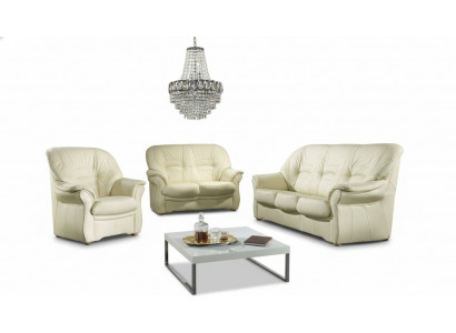 Sofas Couch Polster Garnitur Couchen Kënschtlech Lieder Sofagarnitur 3+2+1