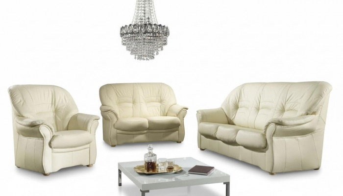 Design Relax Canapéen Couch Polster Dreisëtzer Canapéen Kënschtläder Canapé