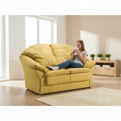 Design Zweisitzer Sofa Couch Polster Modern Couchen Kënschtlechen Lieder Sofa
