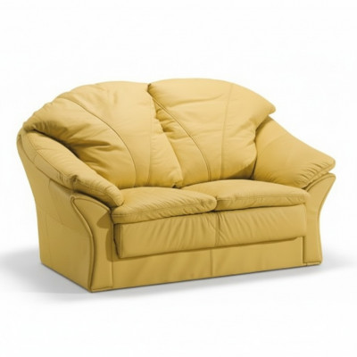 Design Zweisitzer Sofa Couch Polster Modern Couchen Kënschtlechen Lieder Sofa