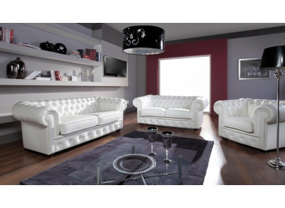 Canapé 2-Sëtz Chesterfield Design Relax Canapéë Polster Modern Couchen