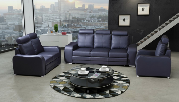 Modern Wunnzëmmer Komplett Garnitur 3+2 Couch Sofagarnitur Sëtz Polster