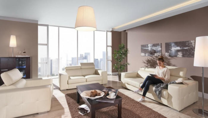 Modern Sofagarnitur 3+1+1 Sëtz Sofa Couch Polster Garnitur Couchen