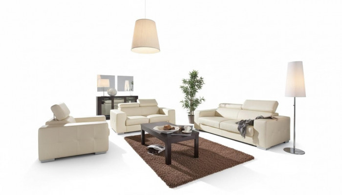 Sofagarnitur 3+1 Sitz Set Design Sofas Gepolstert Couchen Lieder Deko Relax