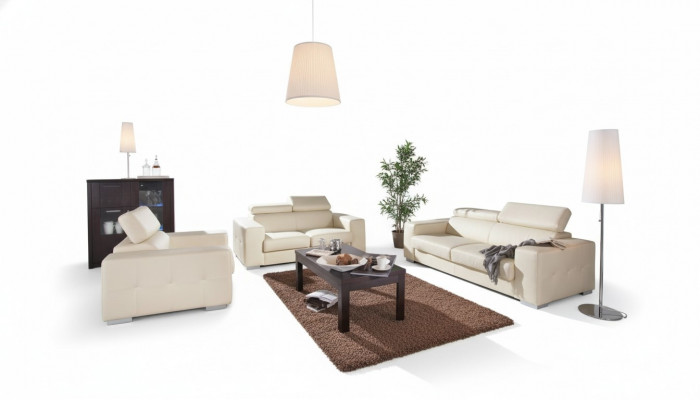 Echtdreem Sofa Canapé Sofagarnitur 3+2 Sëtz Modernen Design Polster Garnitur