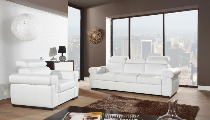 Moderne Wunnzëmmer Komplett Garnitur 3+1+1 Couch Sofagarnitur Sëtz Këssen Nei