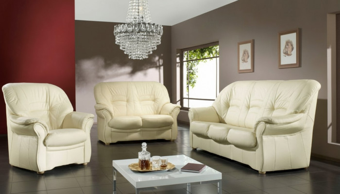 Sofagarnitur Echtlieder Sofa 3+2 Sëtz Modernen Design Polster Garnitur Set