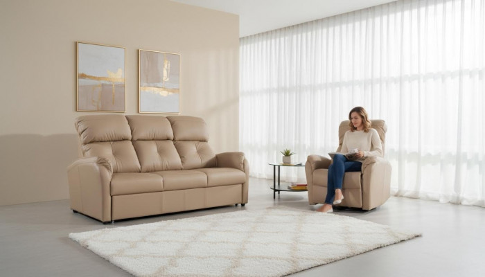Design Sofa 3 Sëtzer Sofa Polstersofa Dräisëtzer Modern Couchen
