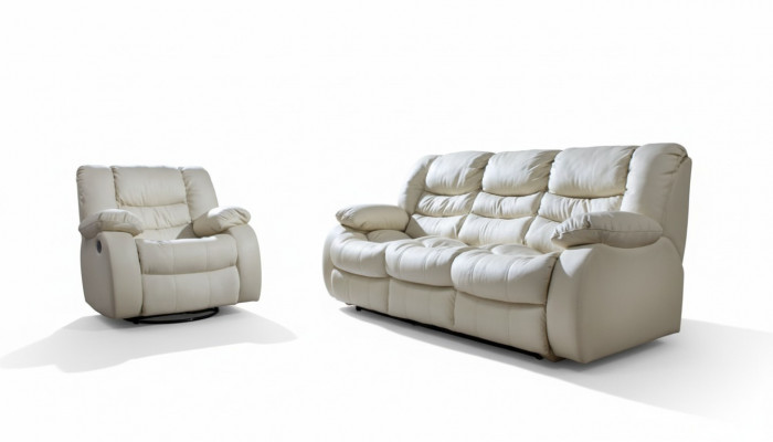 Multifunktions-Couch-Sofagarnitur Liederdivan 3+1+1 Relax-Kino-Sofa-Set Polster