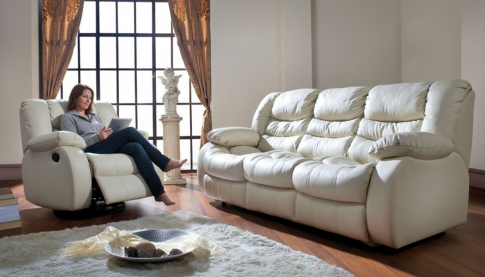 Verstellbar Sofagarnitur Elektresch Foussstëtzen Lieder Canapé Sofa Kino