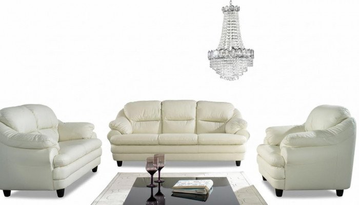 Sofagarnitur 3+2+1 Sëtzer Set Design Sofas Polster Couchen Relax Lieder