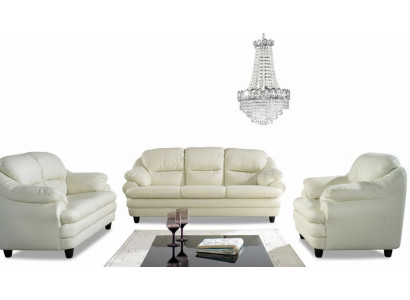 Sofagarnitur 3+2+1 Sëtzer Set Design Sofas Polster Couchen Relax Lieder