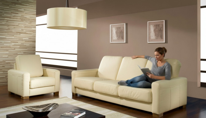 Klassesch Drësëtzeger Couch Lieder-Sofa Couch Pult Sofa 3 Sëtz Lieder
