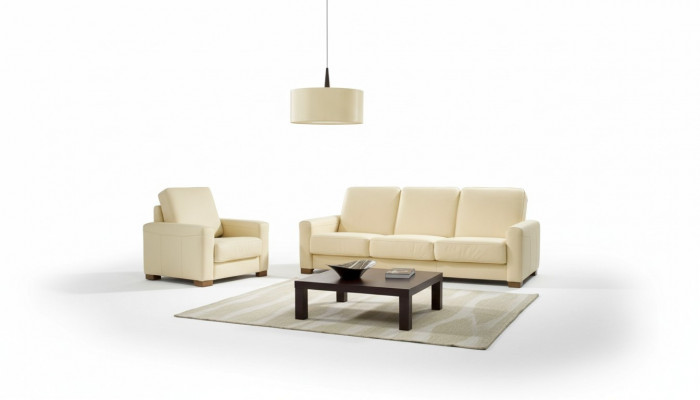 Zwee-Sëtz Couch Klassesch Ledersofa Couch Polster Sofa 2 Sëtz Lieder