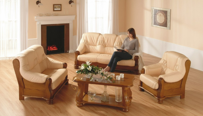 Sofa-Garnitur 3+2+2 Sëtzer Wunnlandschaft Sofas Klassesch Couchen Polster Nei