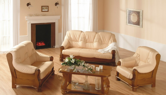 Sofa-Garnitur 3+2+2 Sëtzer Wunnlandschaft Sofas Klassesch Couchen Polster Nei