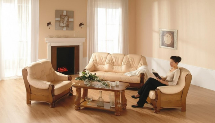 Sëtzkombinatioun 3+2 Plaz Klassesch Wunnlandschaft Sofas Couch Polsteren