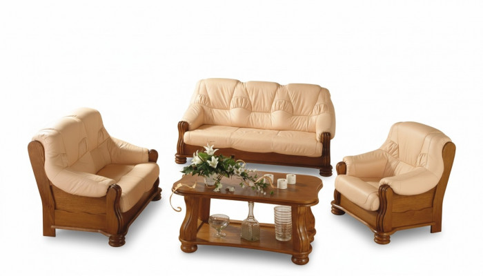 Sëtzkombinatioun 3+2 Plaz Klassesch Wunnlandschaft Sofas Couch Polsteren